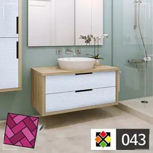 땡땡이무늬 타일벽지 가구리폼 43 스티커타일 RWC668FE