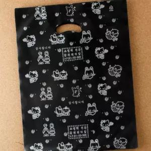 (100p) 양장지 포장 봉지/손잡이/봉투/휴대용/비닐/쇼핑백/쇼핑/포장용/업소용/매장/선물/옷포장/의류/양장