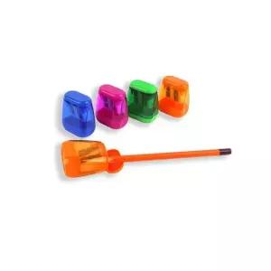 초등학생용 수동 칼라 연필깎이 학교 선물용 2구