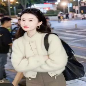 동계 쇼트 솜털 여성패션 램스울 코트 저고리 모피 멋쟁이 DL4