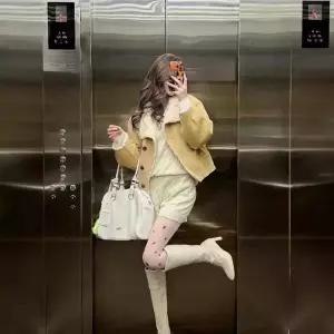 겨울 루즈핏 기장털 일체형 스웨이드 상의 램스울 코트 모피 여성패션 숏 DL4