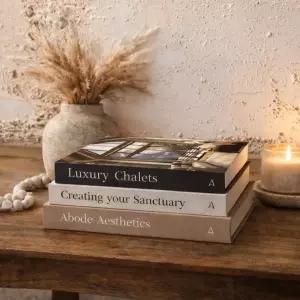 홈 데코용 배열 및 화살표 장식 책 세트 하드커버 커피 테이블 데코 장식용 가짜 (작은 - 빈 페이지)