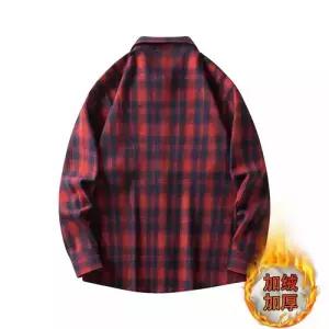 남친 겨울 데일리 셔츠 체크 기모 칼라 카디건 다올4