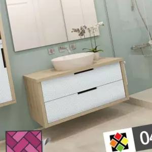 땡땡이무늬 43 가구리폼 타일벽지 스티커타일 YWC668FE