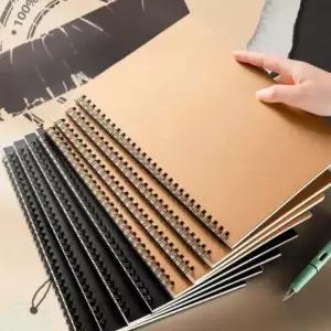 유선 모눈 종이 크라프트 스프링 줄 노트 B5