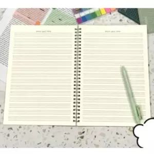 1개 B5 스프링 영어 유선 노트 공책 4선노트 연습 장