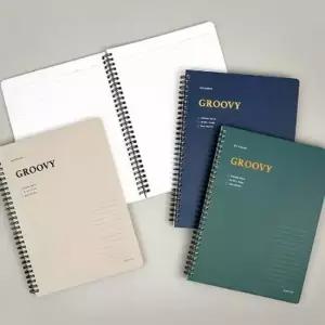 핑크풋 노트 필기 공책 유선 스프링 대학 노트 랜덤Q