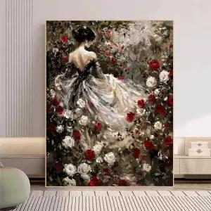 DIY 유화그리기 위메이크페인팅 아트 명화그리기 인테리어 로즈