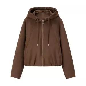 볼사스 여성 가을 캐주얼 야구 점퍼 잠바 세무 후드집업 ADOR3