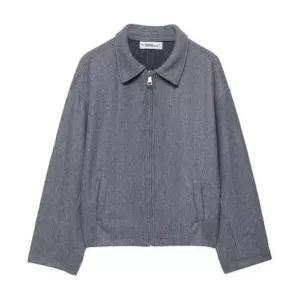 볼사스 여자 캐주얼 야구 지퍼 긴팔 포켓 잠바 터틀넥 점퍼 코트 ADOR1