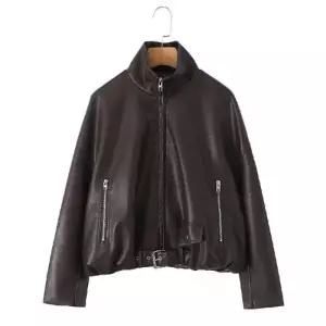 볼사스 여성용 빈티지 가을 스트리트 집업 야구 잠바 점퍼 ADOR3