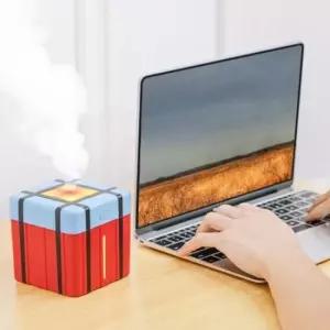 소형가습기 미니 박스 보급상자 USB 충전식 무선 무드등 가습기 사무실 탁상용 차량용 초음파