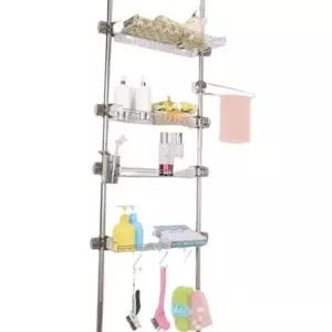 욕실수납장 화장실 스텐 봉 선반(4단400) 샴푸거치대