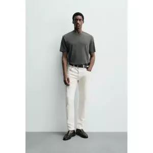 [ZARA] 자라 슬림핏 베이직 진 - 스크래치 화이트 3614085