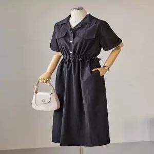 포켓 스트링 셔츠 롱 원피스_T2604OP012B