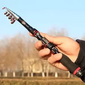 텔레스코픽 낚싯대 유리 매우 짧은 미니 배스 베이트 캐스팅 도매 1.0m-2.3m