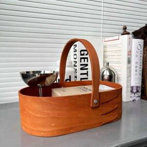 우드 셰이커 바스켓 인테리어 인테리어소품 보석상자 휴대용 라탄 상자 개 명상종