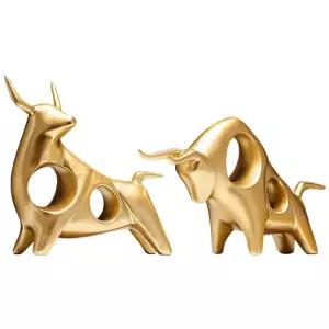 황금송아지 장식 조형물 황소 풍수 선물 황금 재물 개업선물 금송아지 인테리어