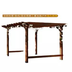 조립식 원목 정자 테라스 파티오 가제보 등나무 나무