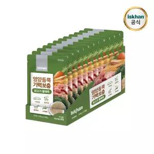 이즈칸 반려견 보양식 죽 영양듬뿍 기력보충 닭고기황태 100g X 12팩