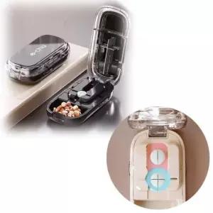 휴대용 알약 커팅기 4등분 2등분 자르기 약가위 쪼개기 소분 절단기 커터 케이스 보관용기