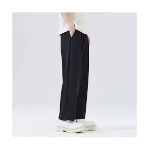 남자 배기핏 바지 구부느낌 정장 봄 와이드팬츠 캐주얼 구부 젠1