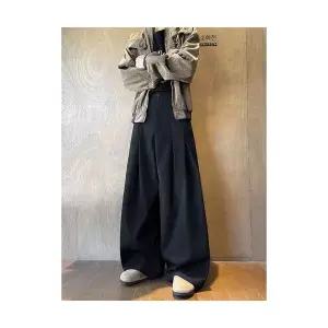 남자 배기핏 바지 세미정장 와이드 젠1