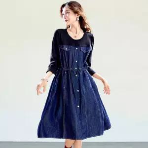 [루미루나]포켓밴딩데님원피스