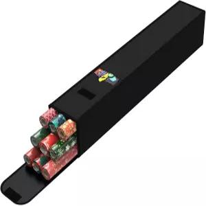 데마오 포장지 보관 가방 31인치 공예용 포켓이 있는 선물 정리함 용기 포스터 도구 크리스마스 홀더는