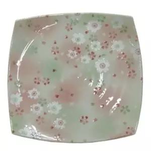 [하프클럽/브이와이]접시 도자기그릇 도자기 사각 앞 22.5cm