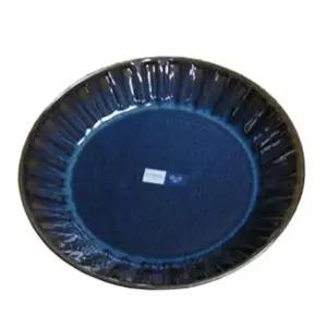 [하프클럽/브이와이]접시 도자기 원형 앞 도자기그릇 블루 중 1p