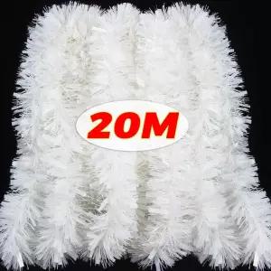 2/20M 크리스마스 테슬 가랜드 DIY 트리 장식 리본 화환 파티