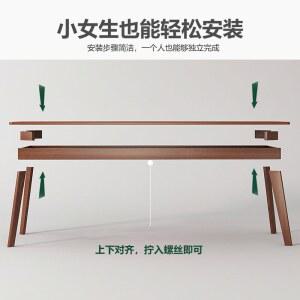 단단한 더블 책상 벽 학생 창문 침실 책상 테이블 나무 컴퓨터 긴 홈 좁은 안정적인 공부 다리 테이블