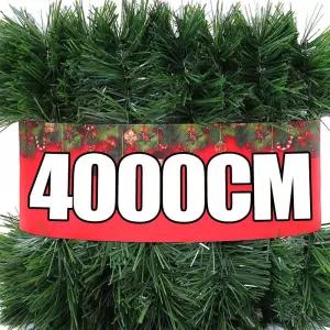 크리스마스 틴셀 리본 화환 녹색 지팡이 트리 행잉 펜던트 장식품 웨딩 파티 홈 장식 용품 40 m 2m