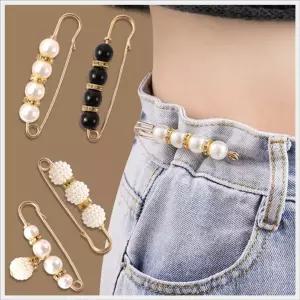 청바지 치마 바지 허리조절 허리둘레 클립 핀 브로치 진주옷핀 허리조절핀