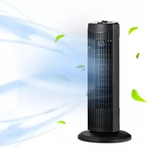 고플레임 진동 타워 팬 3풍속 휴대용 전기 스탠드업 실내 거실용 조용한 냉각 침실 사무실 블랙