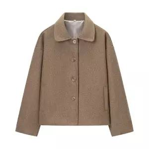 세군다 여자 모직 코트 가을 숄카라 DOS3