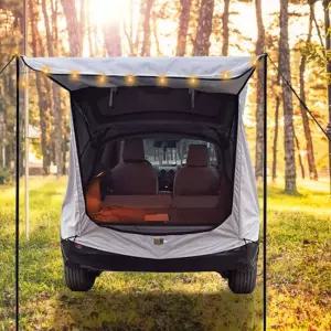 감성 카크닉 차박 트렁크텐트(125x95x150cm) (폴대형) (그레이)