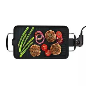 (LSG-2440G) 리빙센스 미니 바베큐 그릴/구이/전기/생선/후라이/사각/멀티/잔치/프라이/고기/캠핑/가정