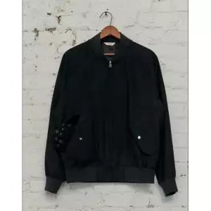 HAZZYS [HIS]블랙 스웨이드 블루종