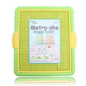 [반려] 강아지 반려견 배변판 메트로쉬 도기토일렛 그린 화장실 애견