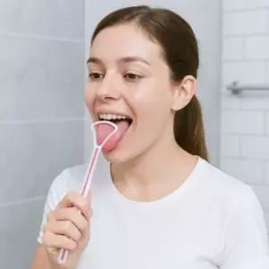 프레쉬 혀클리너 4p세트 핑크 스테인리스혀클리너 혀크리너