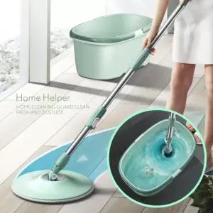 리빙가드 원반형 극세사 통돌이 걸레 걸래 회전 밀대 본품