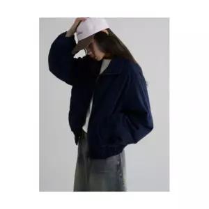 8SECONDS 코듀로이 패디드점퍼 네이비