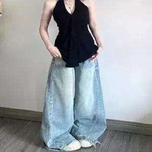 팬츠 남친 빈티지 겨울 디스트로이드가을 빅사이즈 슬림핏 데일리 하이웨스트 와이드 배기핏 다올4