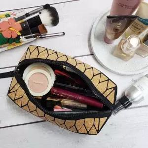 SFr 코르크 패턴 메이크업 파우치 대 화장품파우치