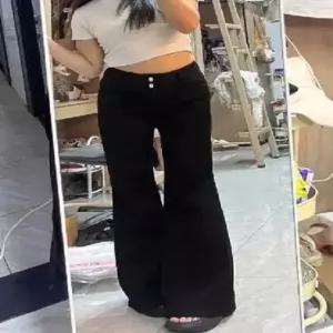 바지 남사친 블랙 하이웨스트 데일리 슬림핏 배기핏 스판 다올4