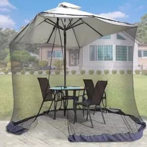 대형 파라솔 모기장 야외 테라스 캠핑 편의점 방충망 카페 파라솔 대형 폴딩 야외 모기장 캠핑 접이식