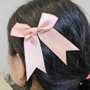 10개입 25mm 공단 리본 완제품 DIY 헤어핀 만들기 선물 포장 꾸미기 머리띠 끈