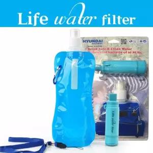 휴대 정수기 캠핑 안전 포함 휴대용 이동식 정수 라이프 워터백